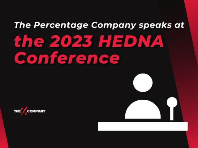 The Percentage Company speaks at the 2023 HEDNA Conference