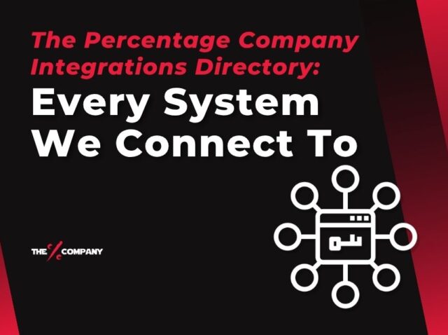 The Percentage Company Integrations Directory: Every System We Connect To